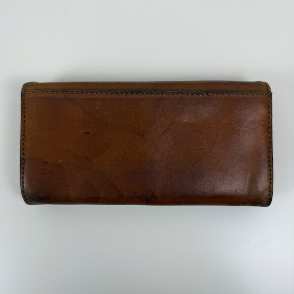 Michael Kors Brown Leather Wallet Classic Y2K Designer Minimalist - Picture 6 of 10